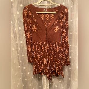 Urban Outfitters Long Sleeve Romper